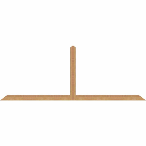 Ekena Millwork Portland Smooth Timber Gable Bracket, Western Red Cedar, 96"W x 36"H x 1 1/2"D x 3 1/2"F, 9/12 Pitch GBW096X36X0204POR00SWR - main